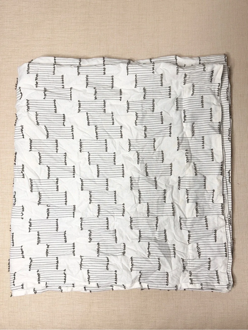 Anthropologie Sandstone Textured Woven Curtain Set of 2 50x84